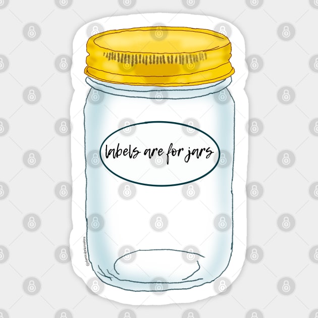 Labels Are For Jars - Transparent Jar Sticker by ChemicalpinkCreations